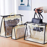 Clear Women Purse Handbag Dust Cover Craft Storage Bag With Zipper