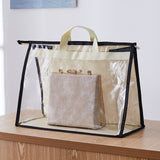 Clear Women Purse Handbag Dust Cover Craft Storage Bag With Zipper