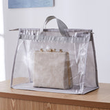 Clear Women Purse Handbag Dust Cover Craft Storage Bag With Zipper